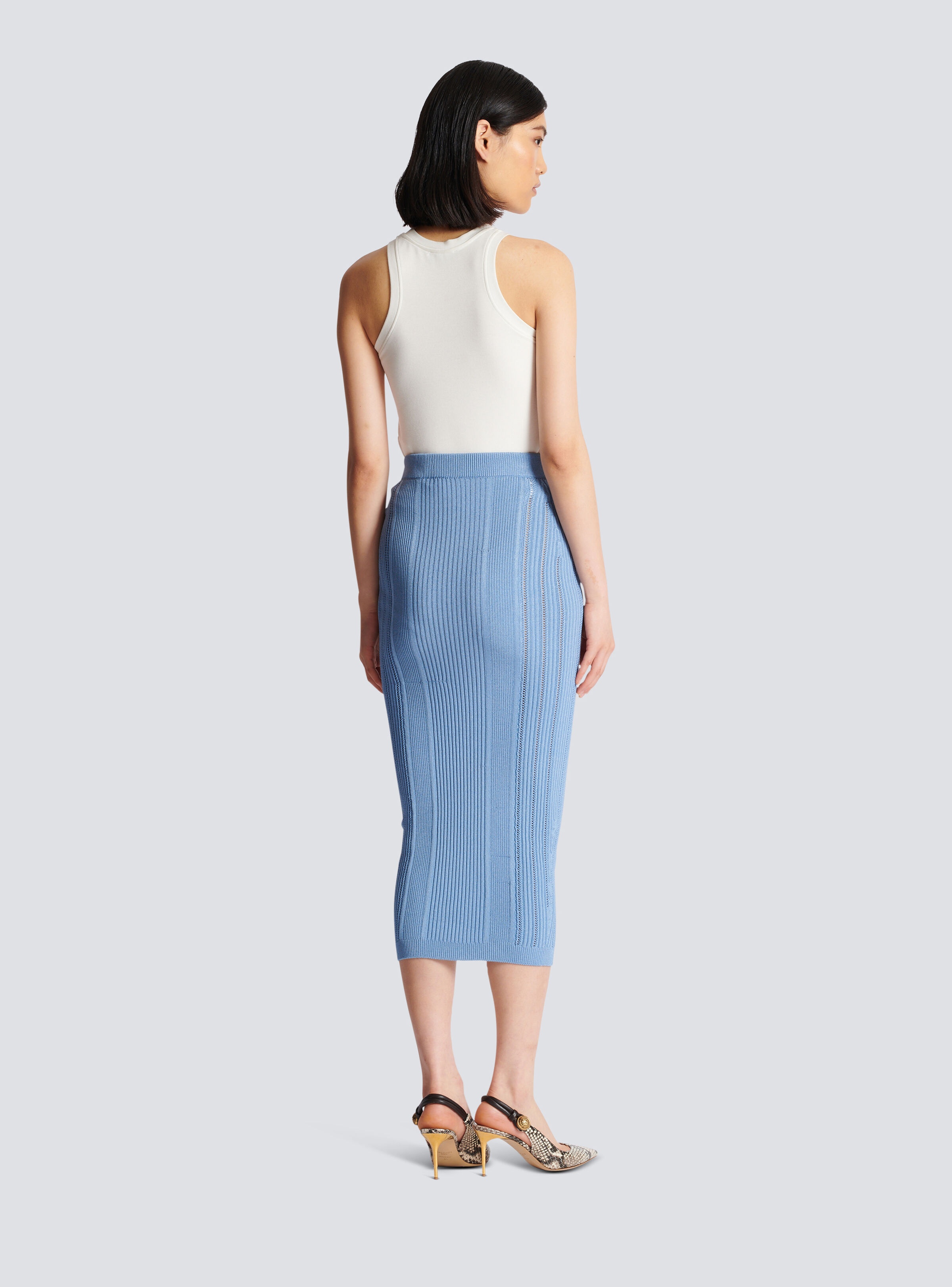 5-button knit skirt - 4