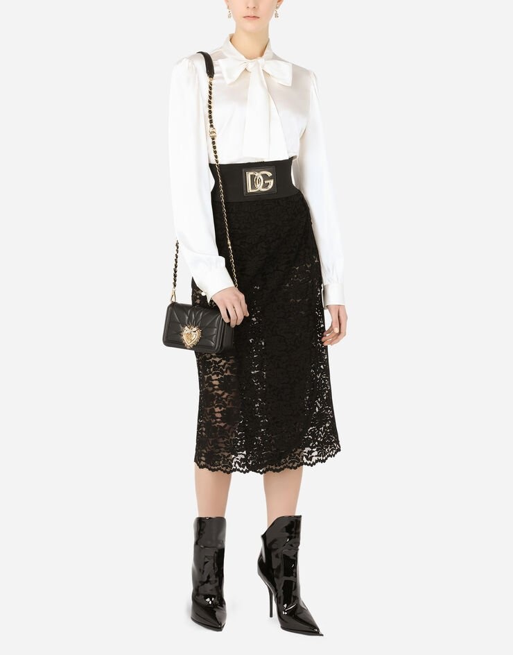 Floral lace midi skirt - 6