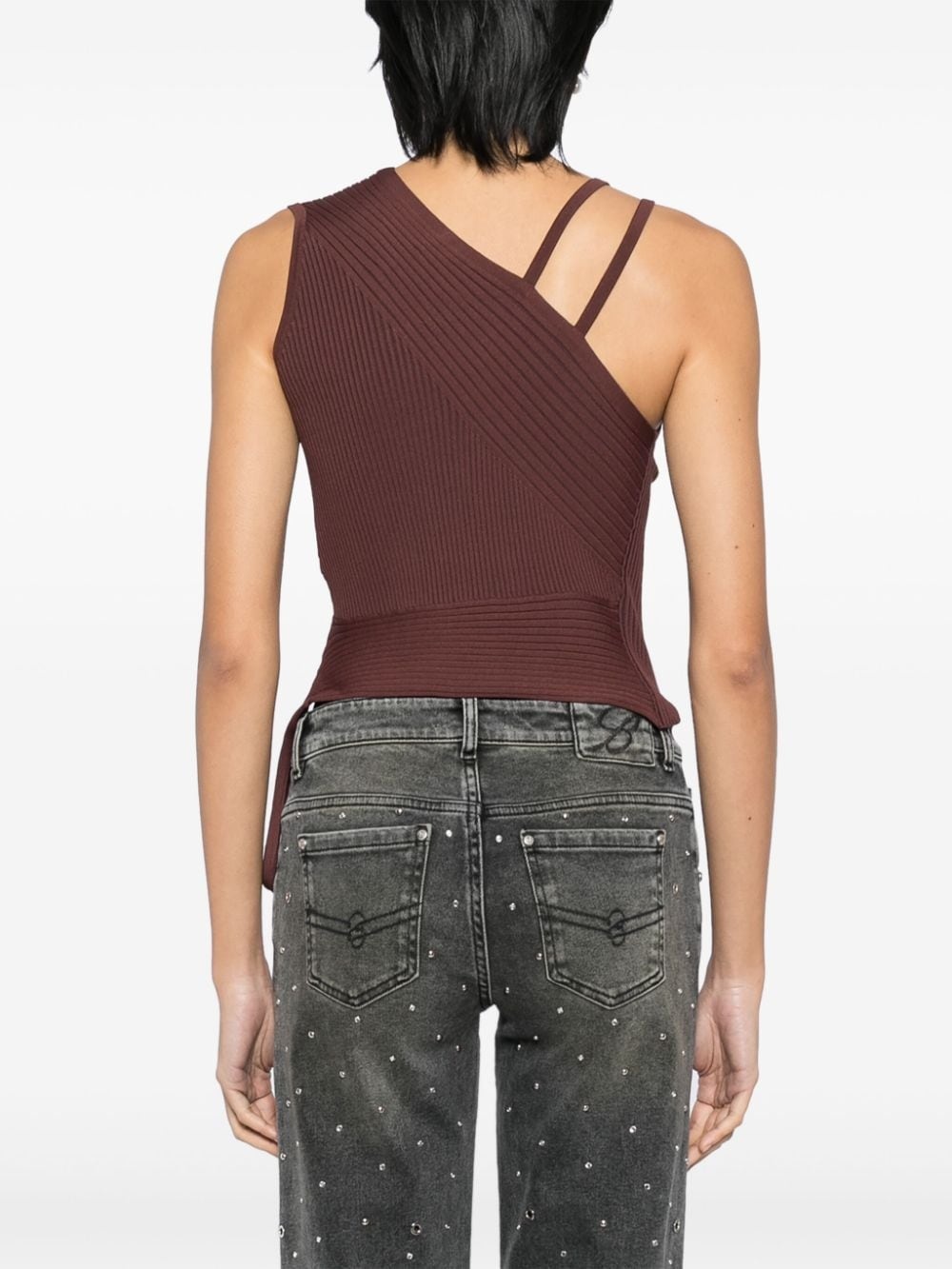 cut-out knitted top - 4