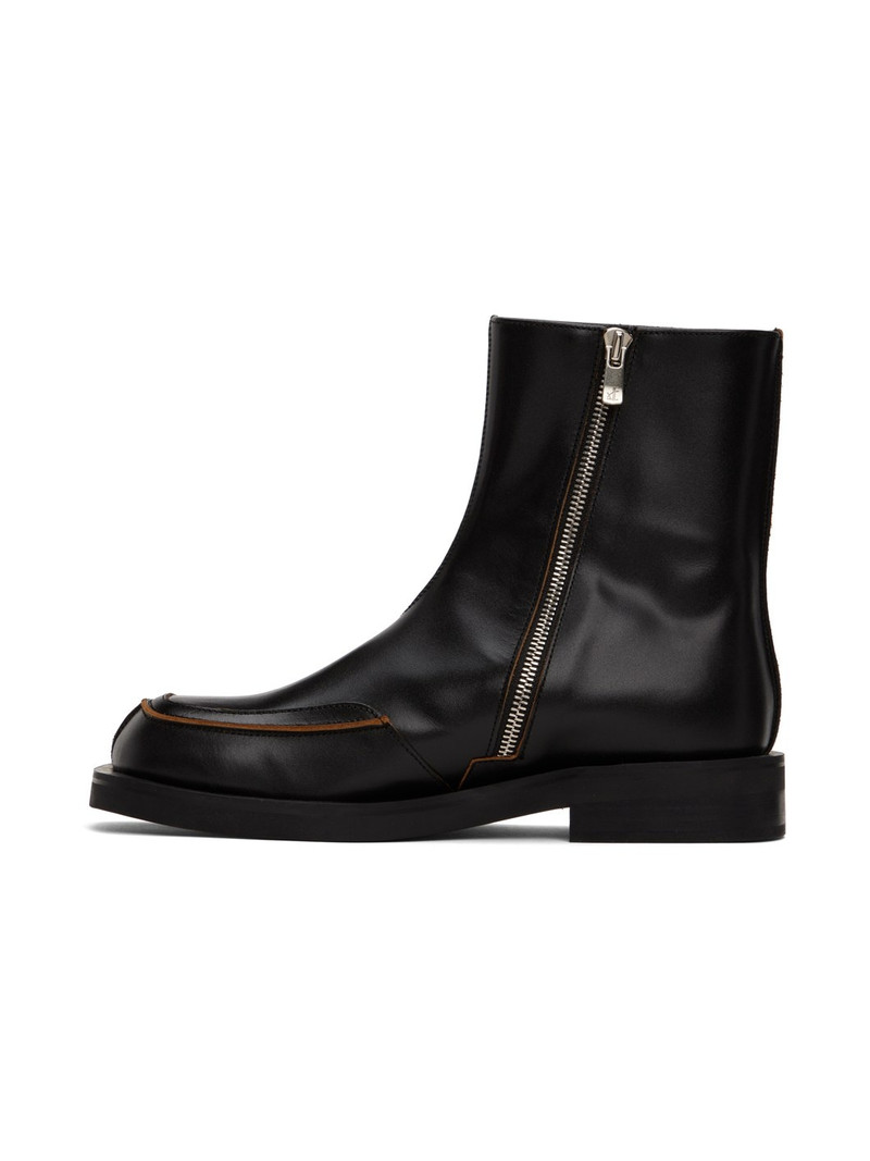 Black Dayne Zip-Up Boots 3