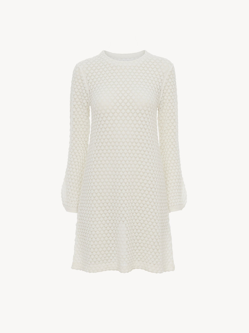 Chloé MINI DRESS IN COTTON POINTELLE outlook