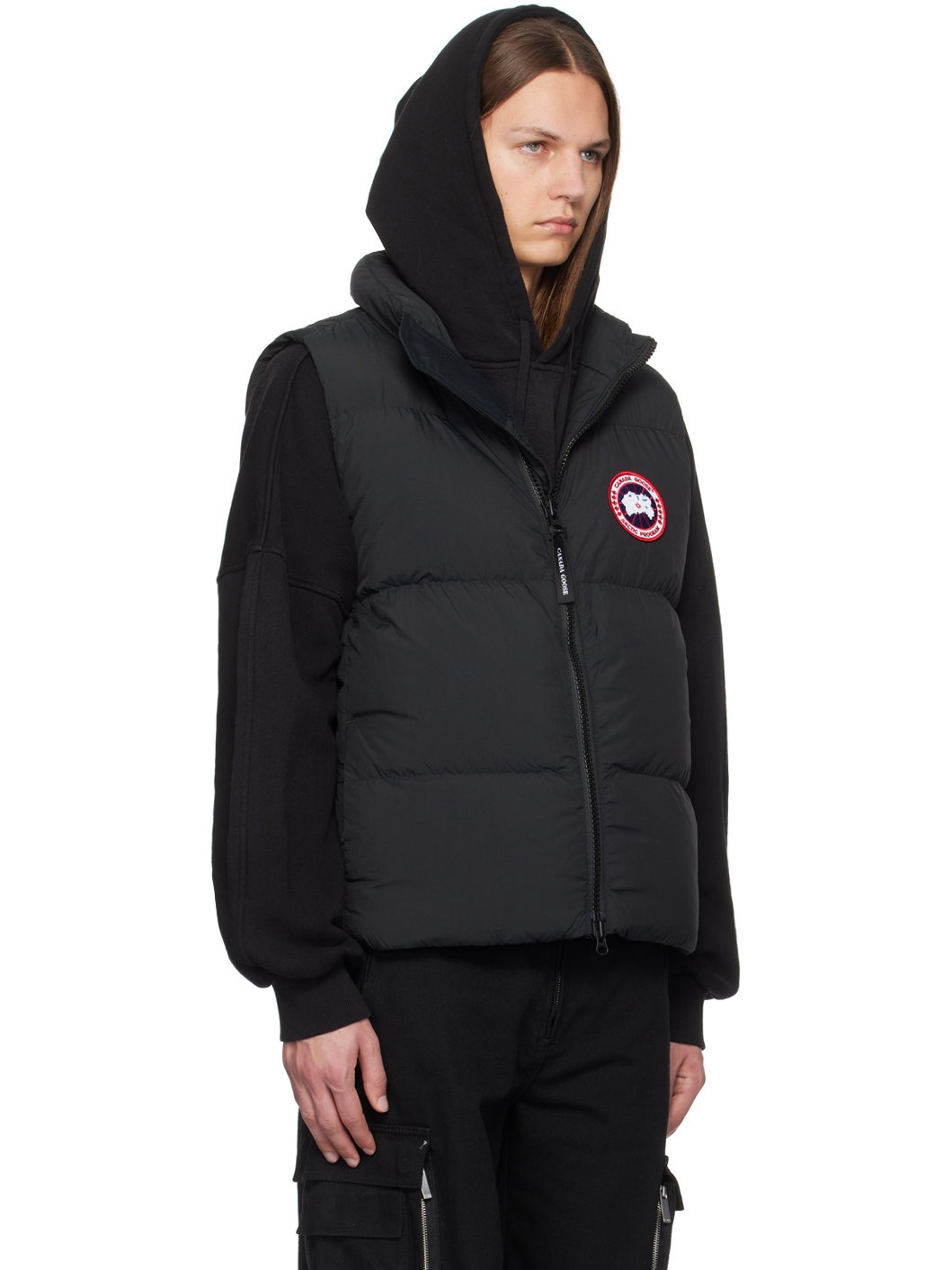Black Lawrence Down Vest - 2