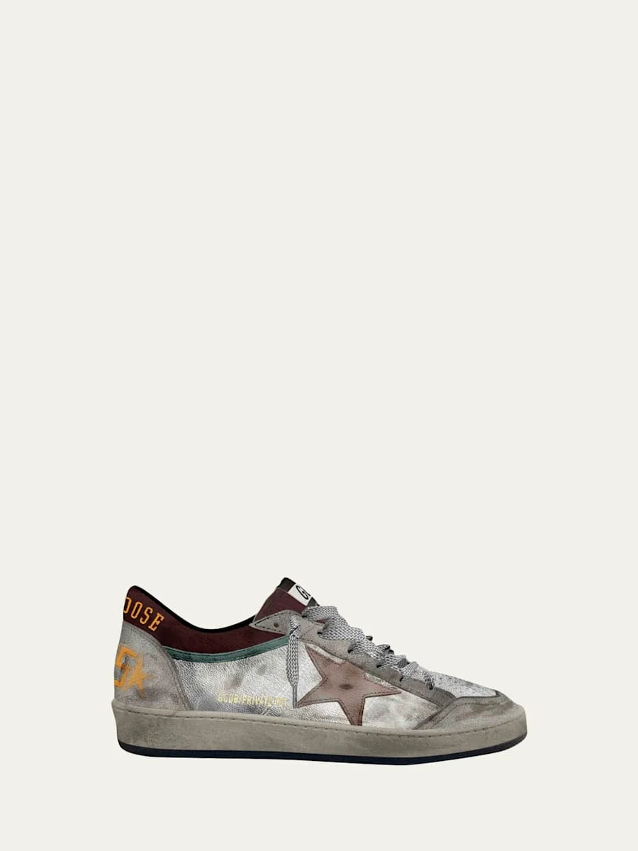 Men's Ballstar Double Leather Low-Top Sneakers - 1