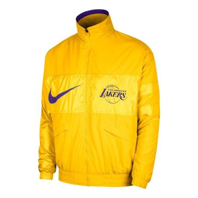 Nike NBA Lakers Courtside Jacket 'Yellow' DR9192-728 - 1