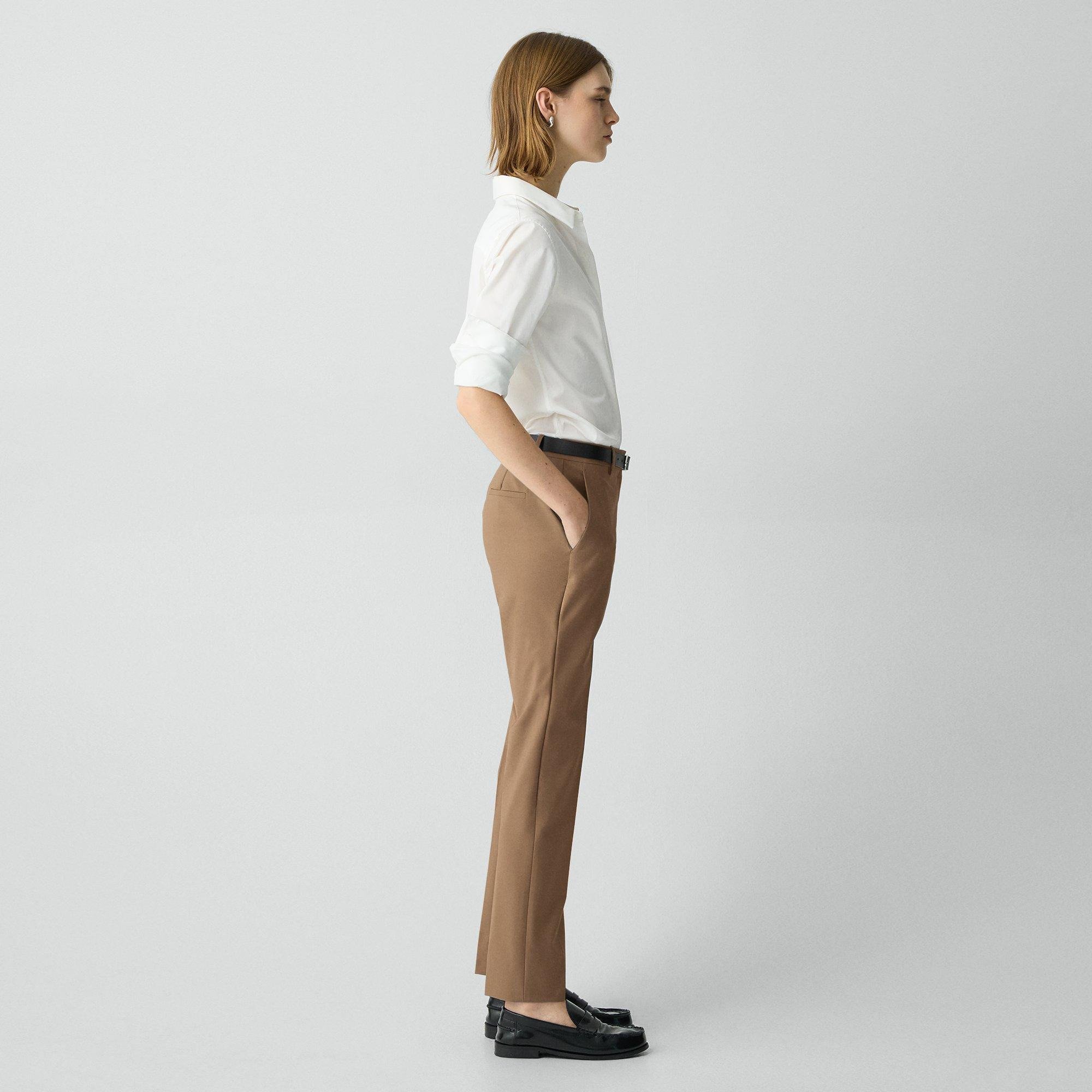 Treeca Full Length Pant in Good Wool - 3
