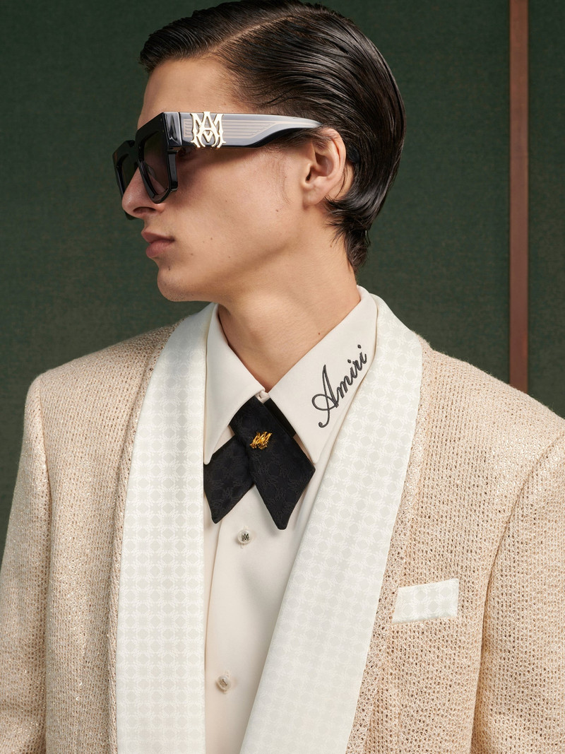 SEQUIN BOUCLE SHAWL BLAZER 4