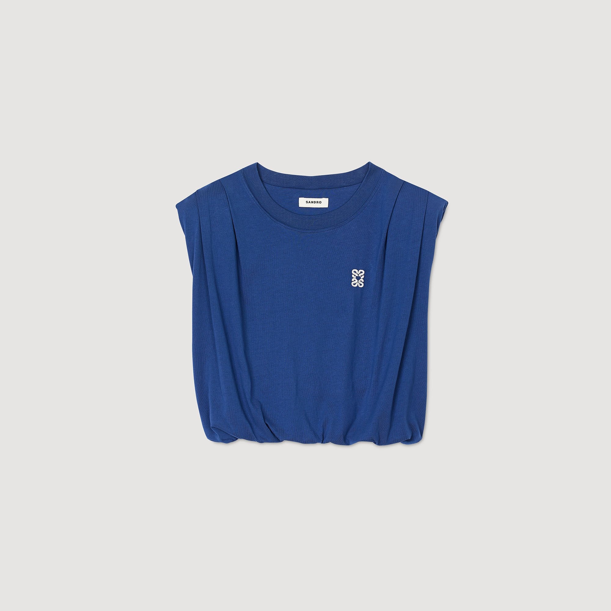 SHORT DRAPED T-SHIRT - 6
