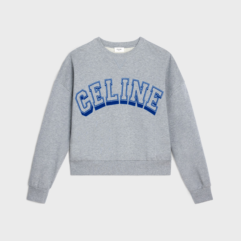 Oversized Celine sweatshirt in cotton fleece 1