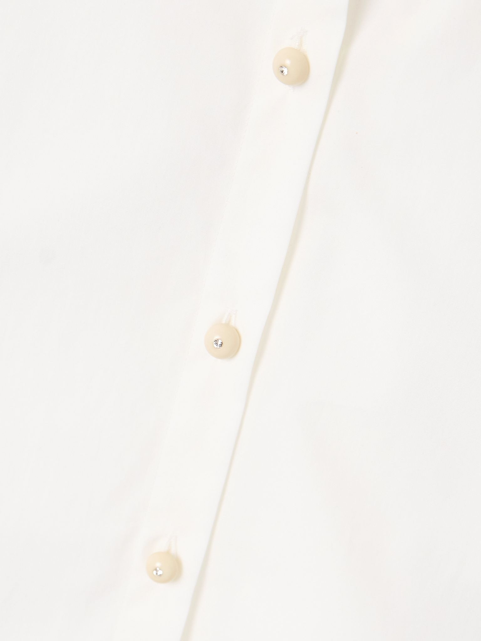 Bow-detailed cotton-poplin shirt White - 5