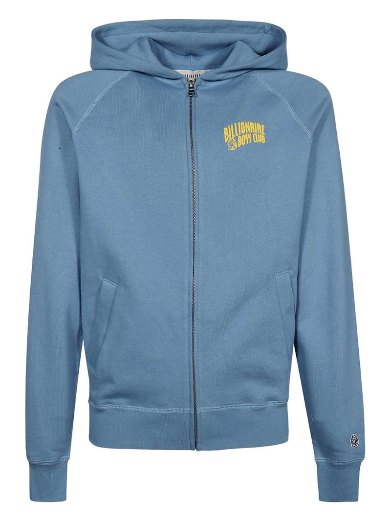 logo-print zip-up hoodie 1