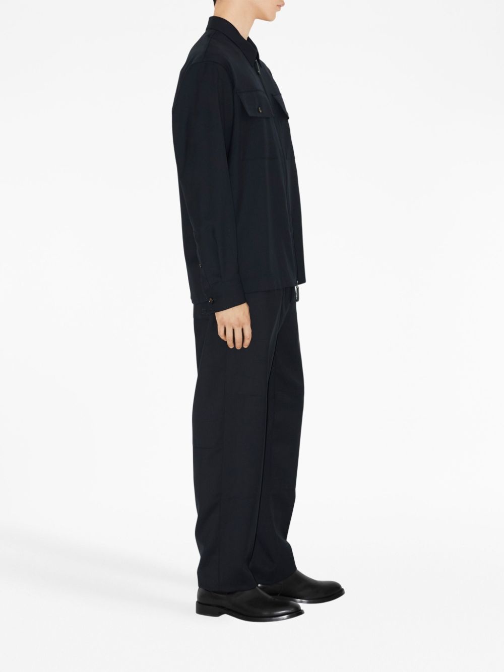 Robert Classic wool-mohair blend trousers - 3