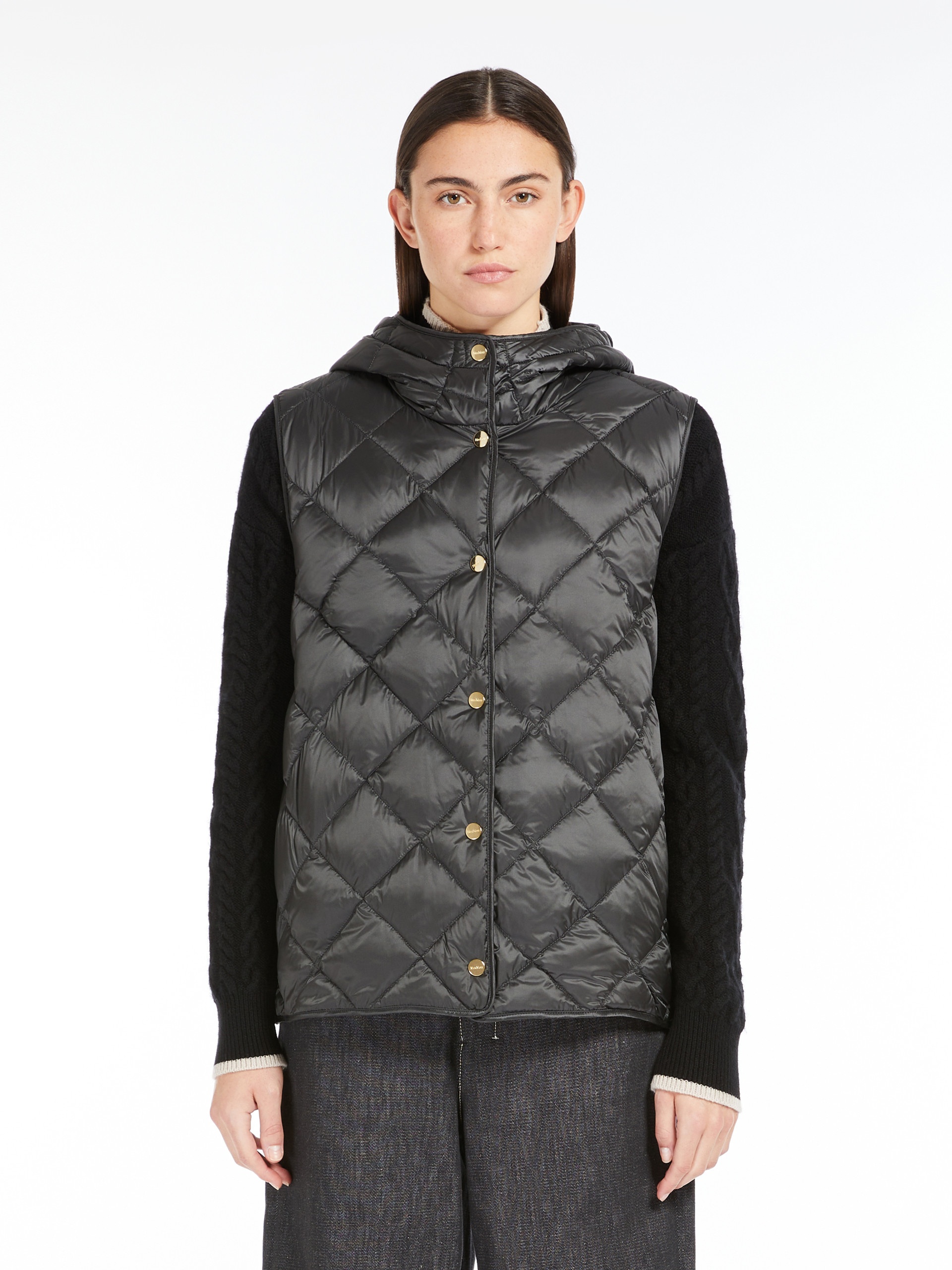 TREFA Gilet in quilted water-repellent canvas - 3