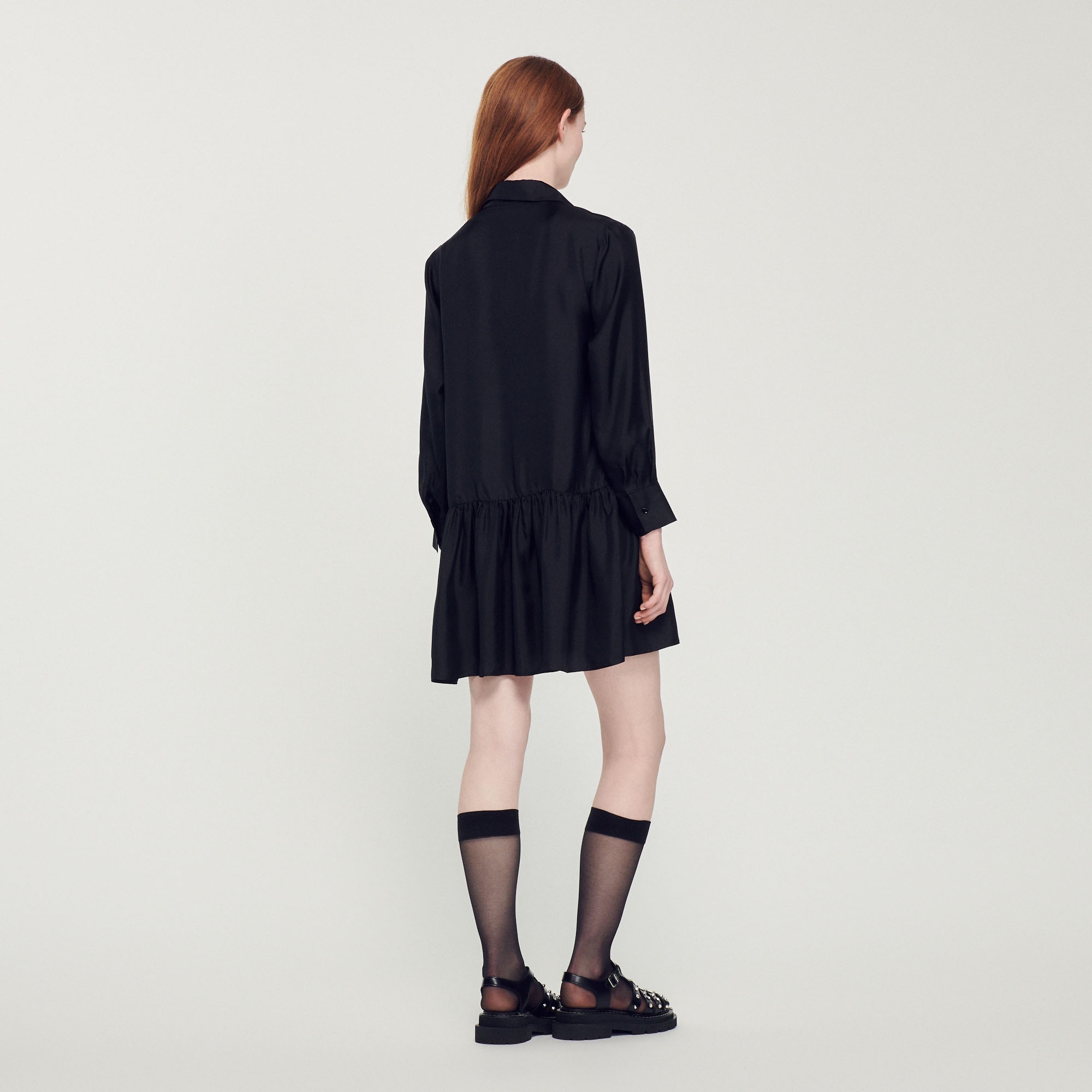Short silk dress - 6
