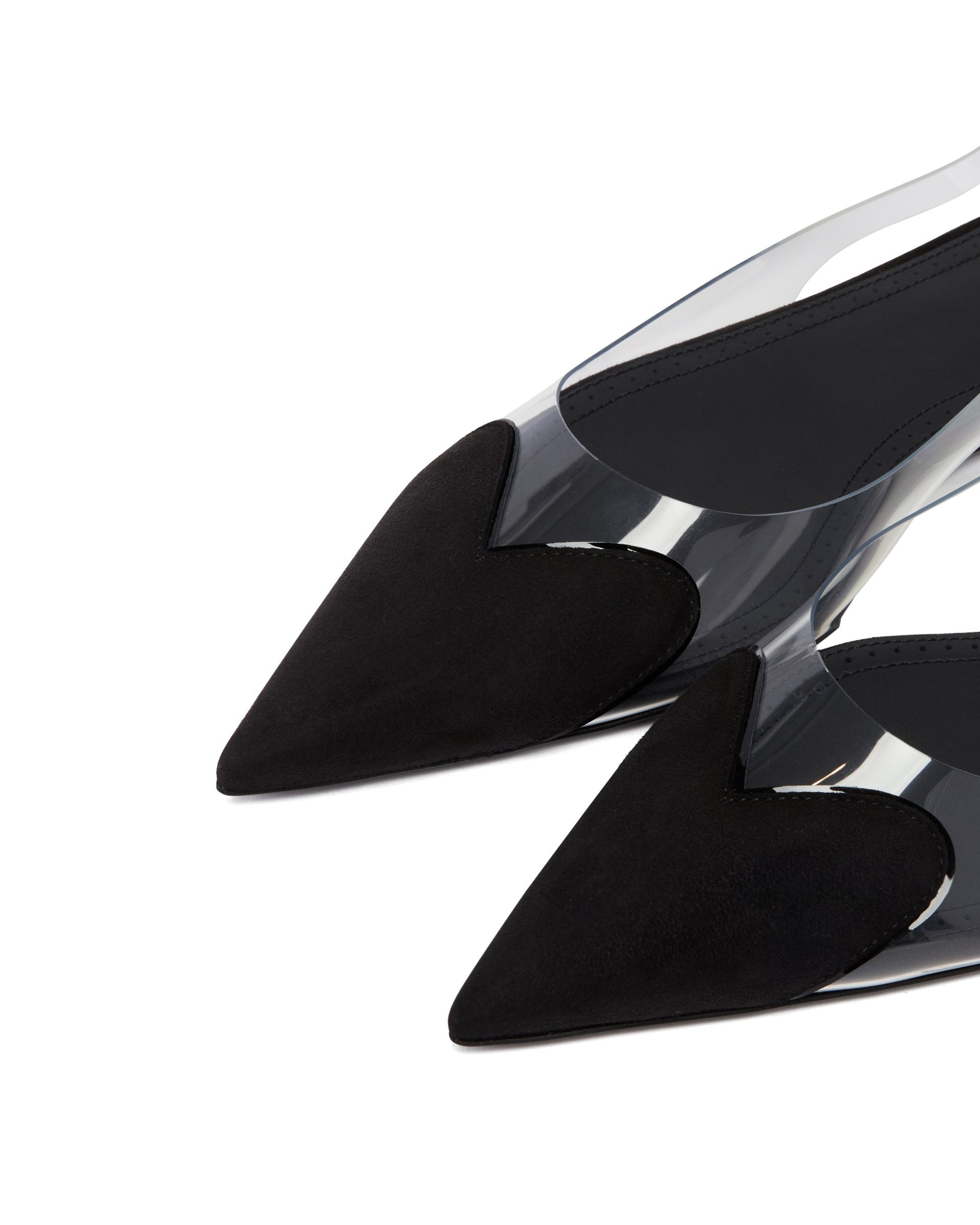 Black Le Coeur Slingback Flats - 6