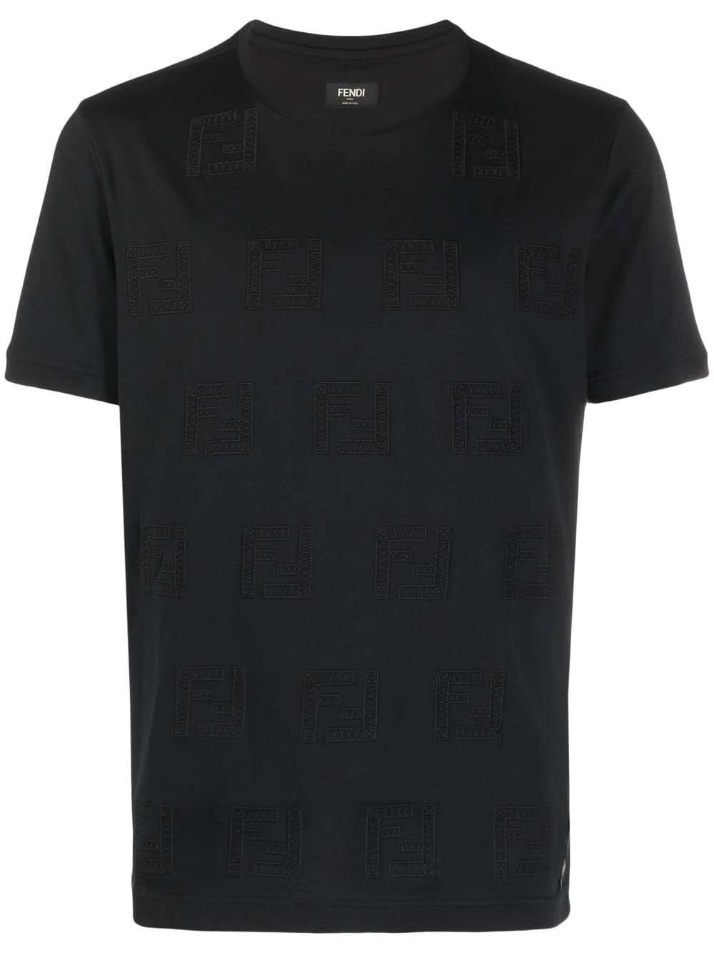 monogram-pattern short-sleeve T-shirt - 1