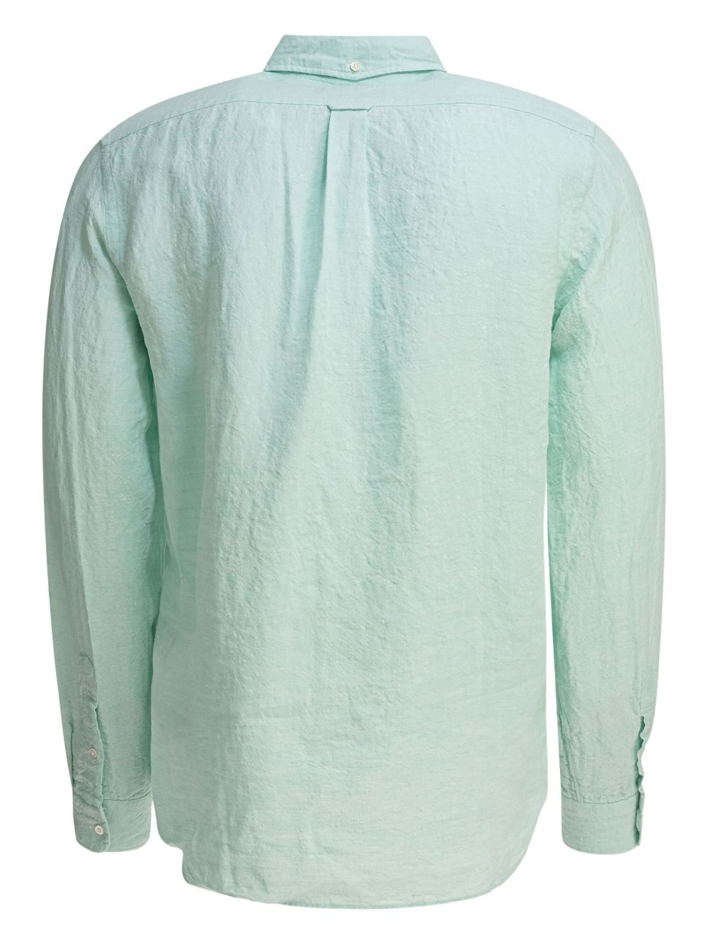 textured linen shirt - 3