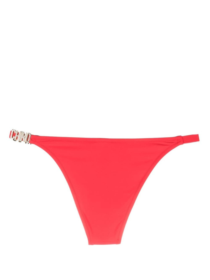 Moschino logo-plaque bikini bottoms outlook