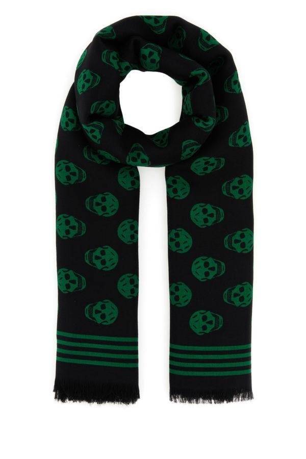 Printed wool scarf - 1