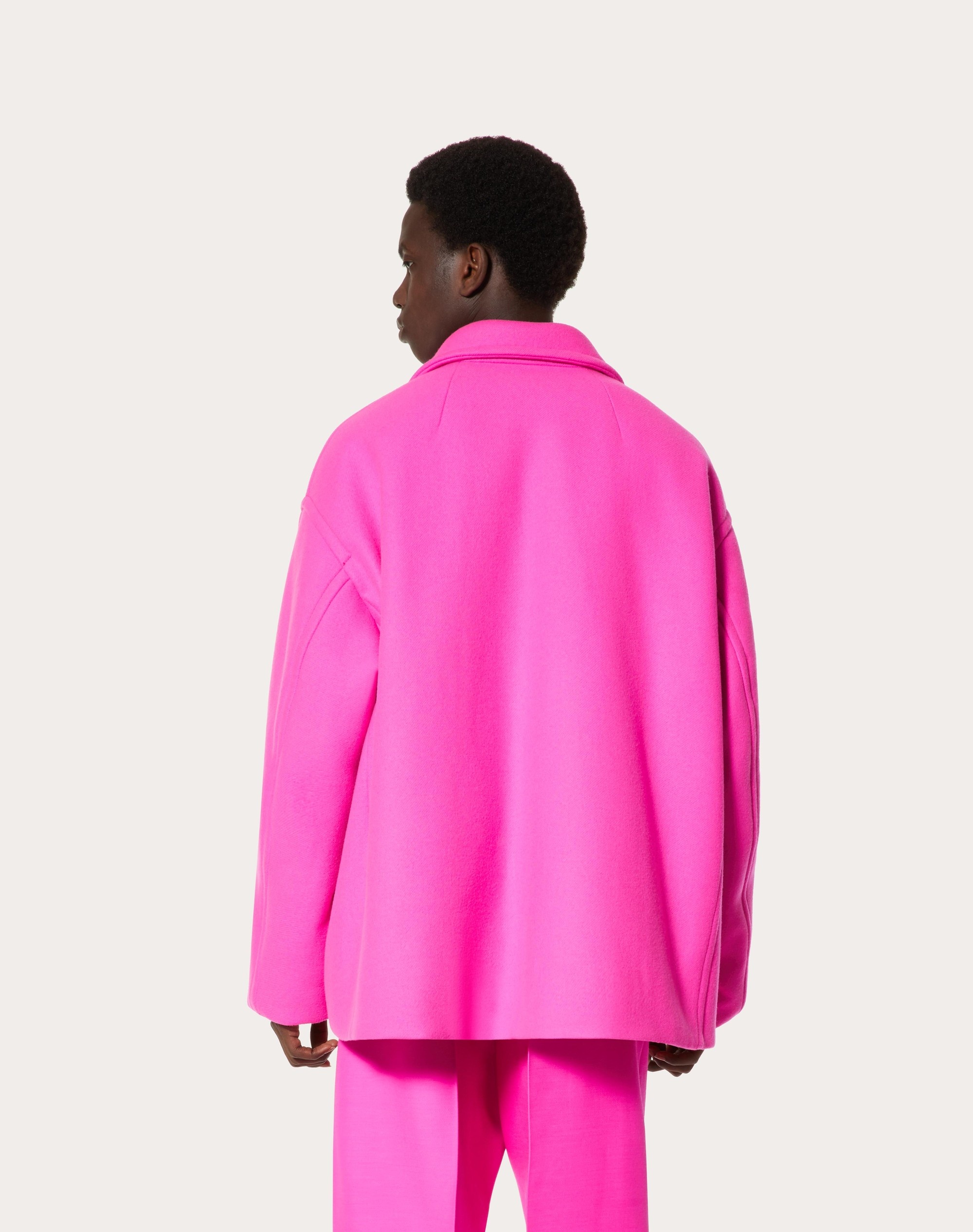 REVERSIBLE DOUBLE-FACED WOOL JACKET WITH INNER BOMBER LAYER - 4