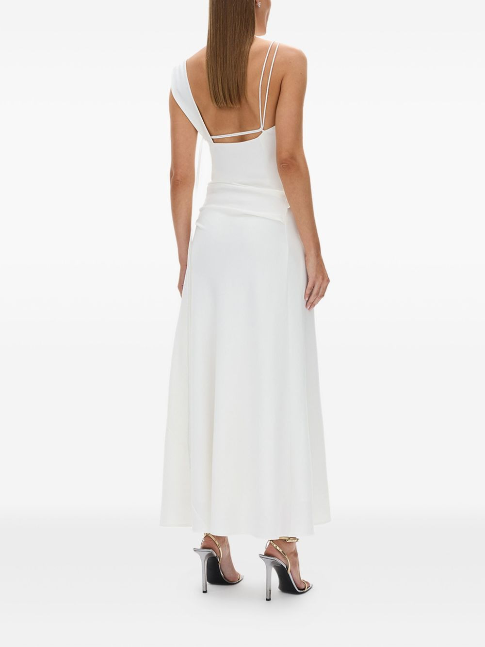 Fitz asymmetric draped midi dress - 3