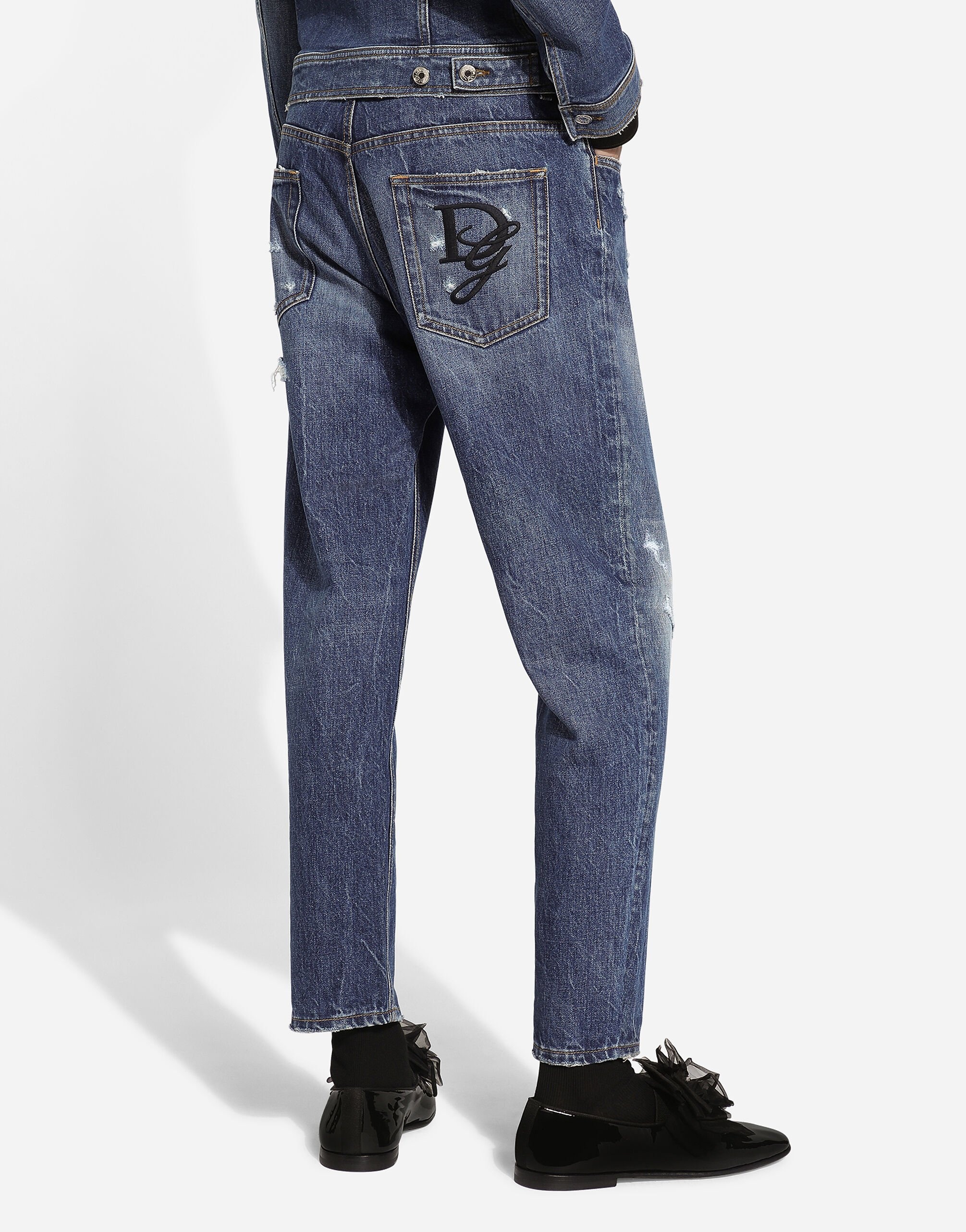 Loose stretch denim jeans - 2