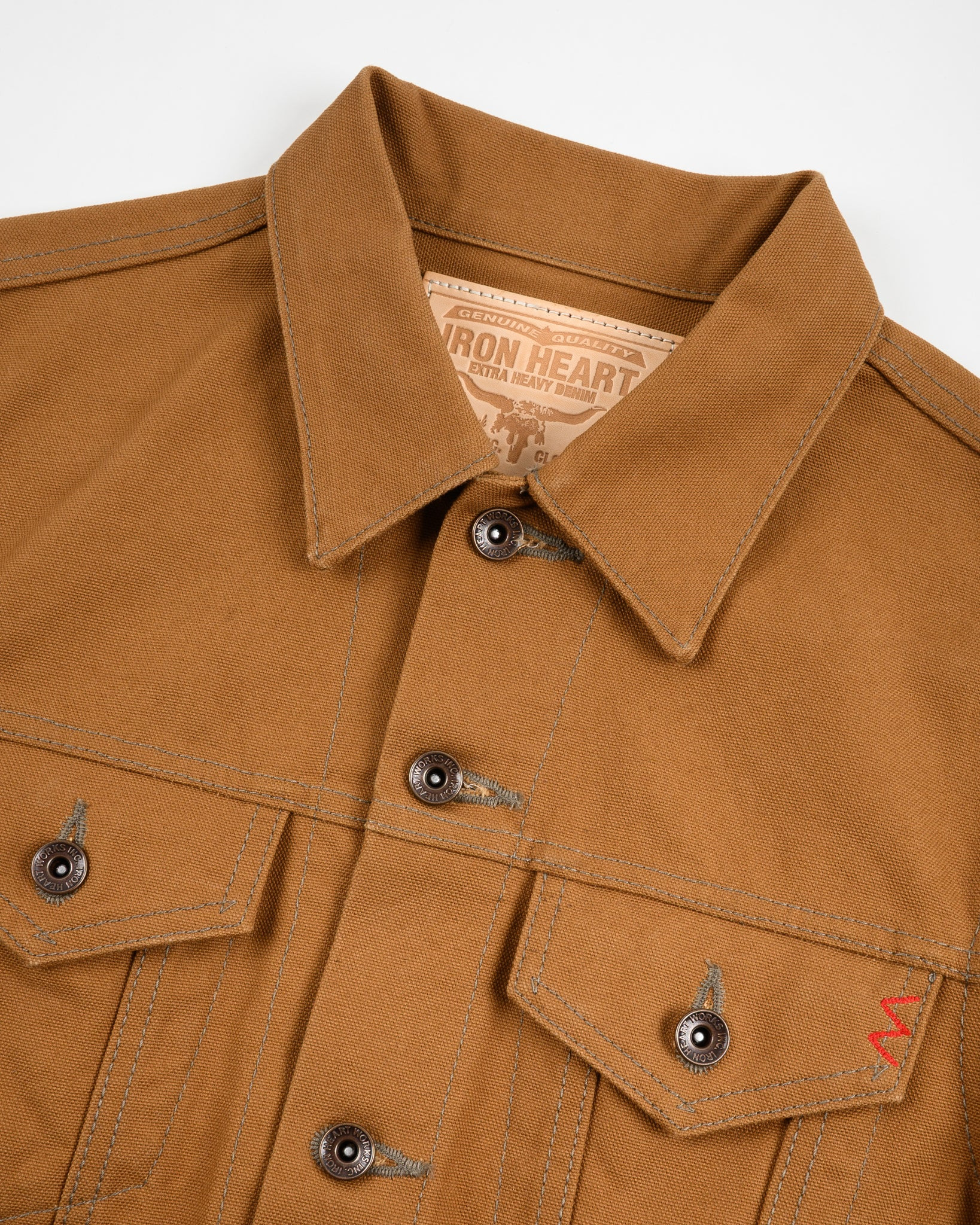 IH-2526J 17oz Duck Modified Type III Jacket -  Brown - 6