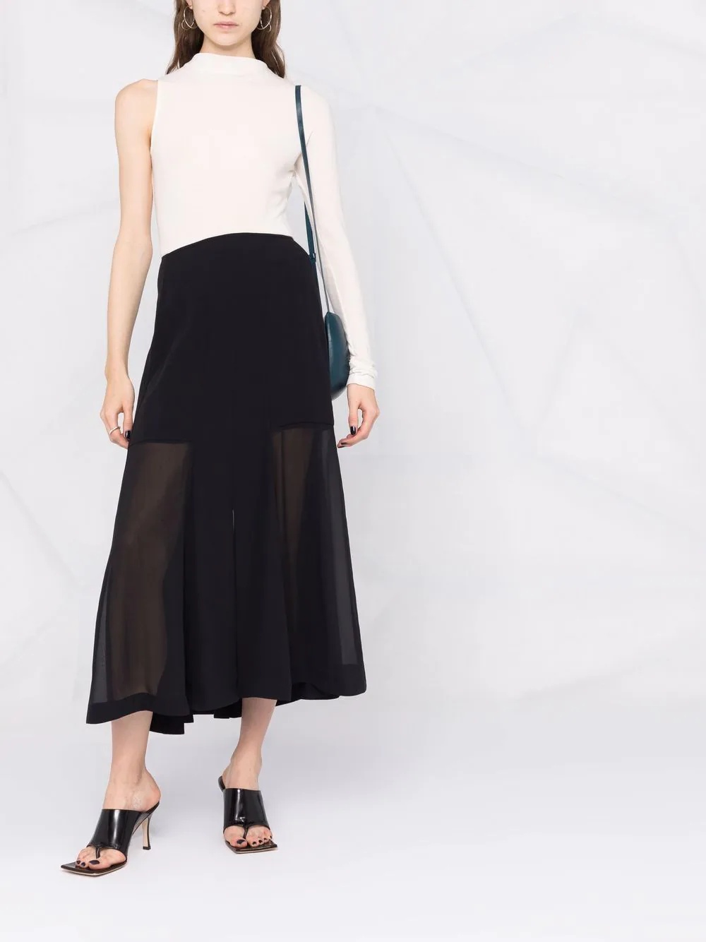 high-waisted midi skirt - 2