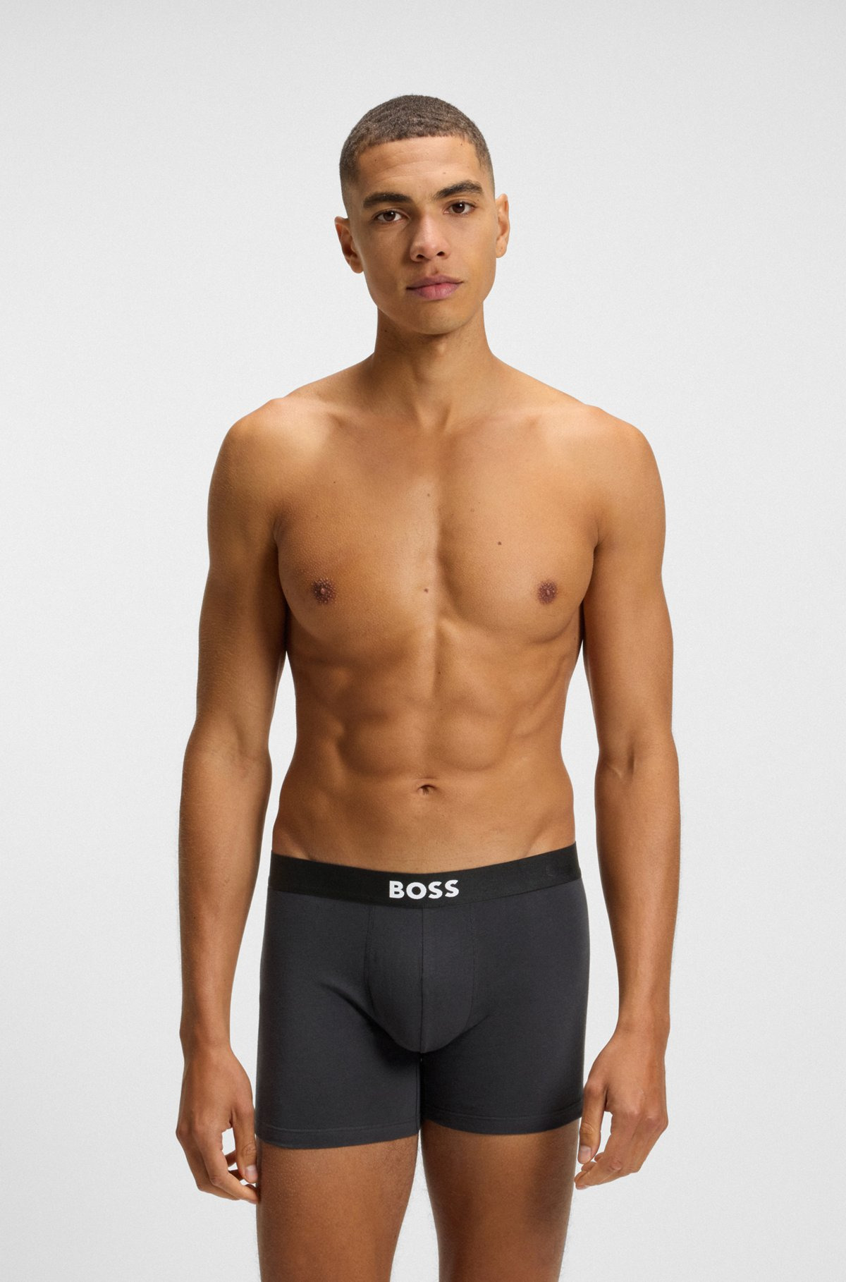 THREE-PACK OF BOXER BRIEFS IN STRETCH COTTON - 7