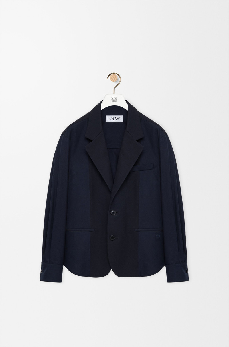 Hybrid jacket in cotton and wool 1