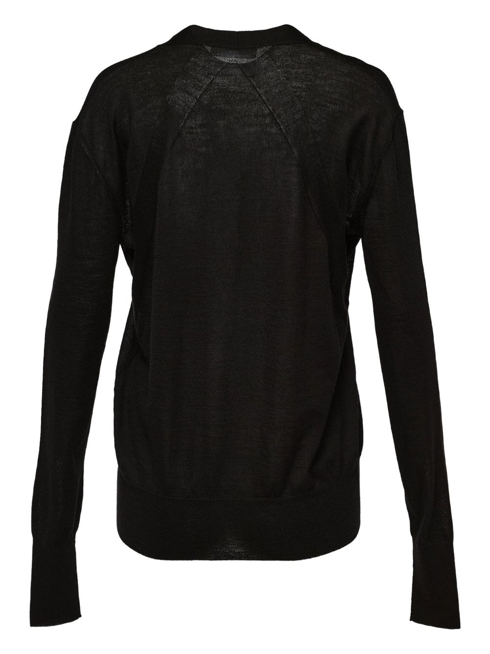 V-neck button-up cardigan - 2