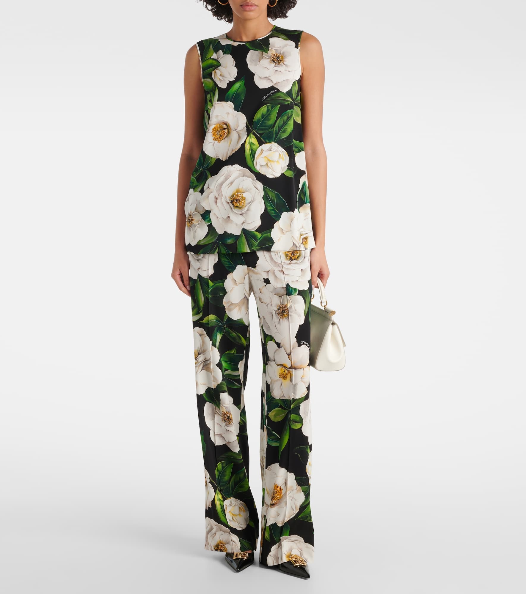 Floral silk-blend pajama pants - 2