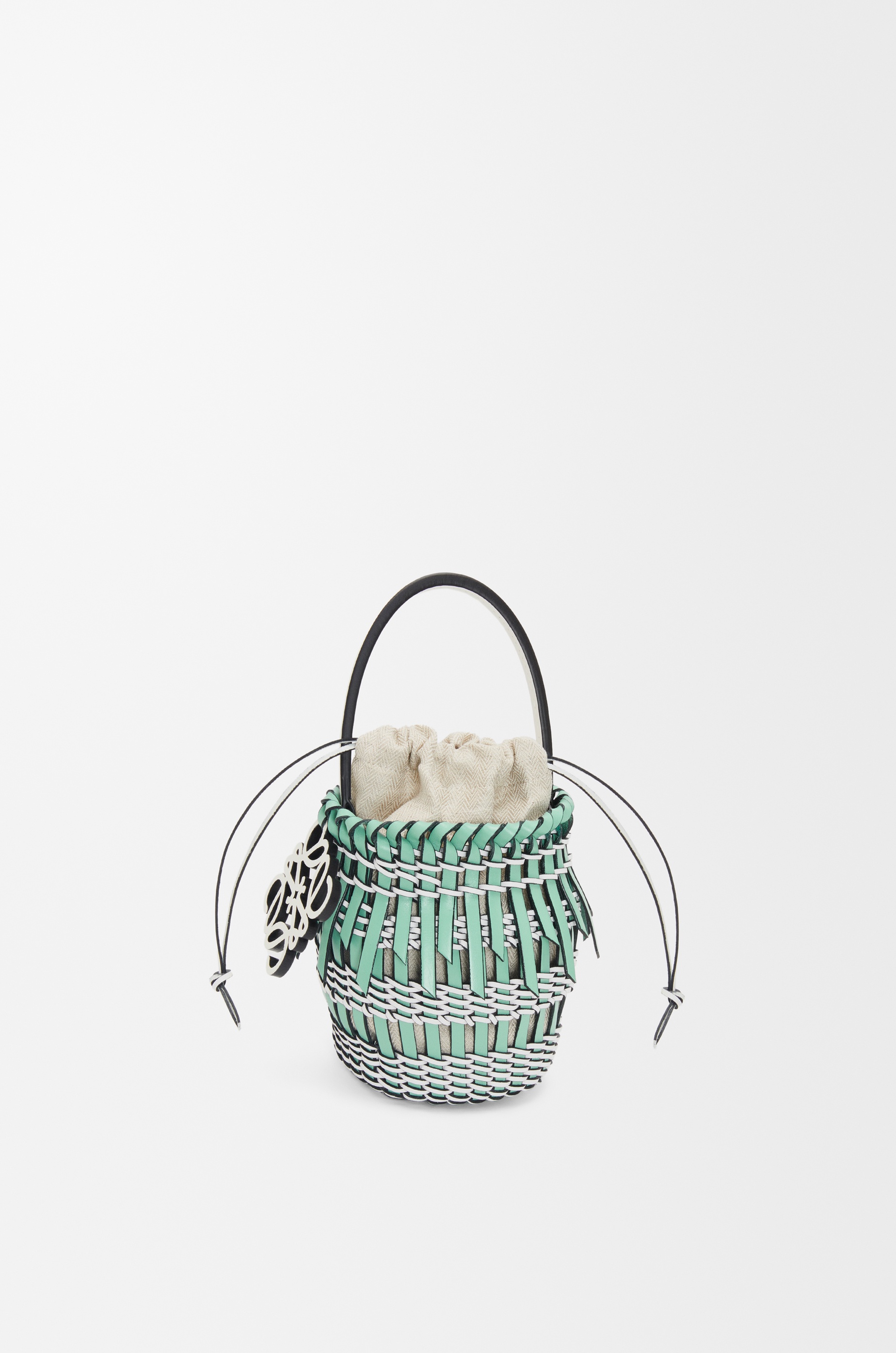 Small Fringe Bucket bag in calfskin - 3
