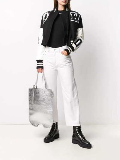 Off-White metallic-effect shoulder bag outlook