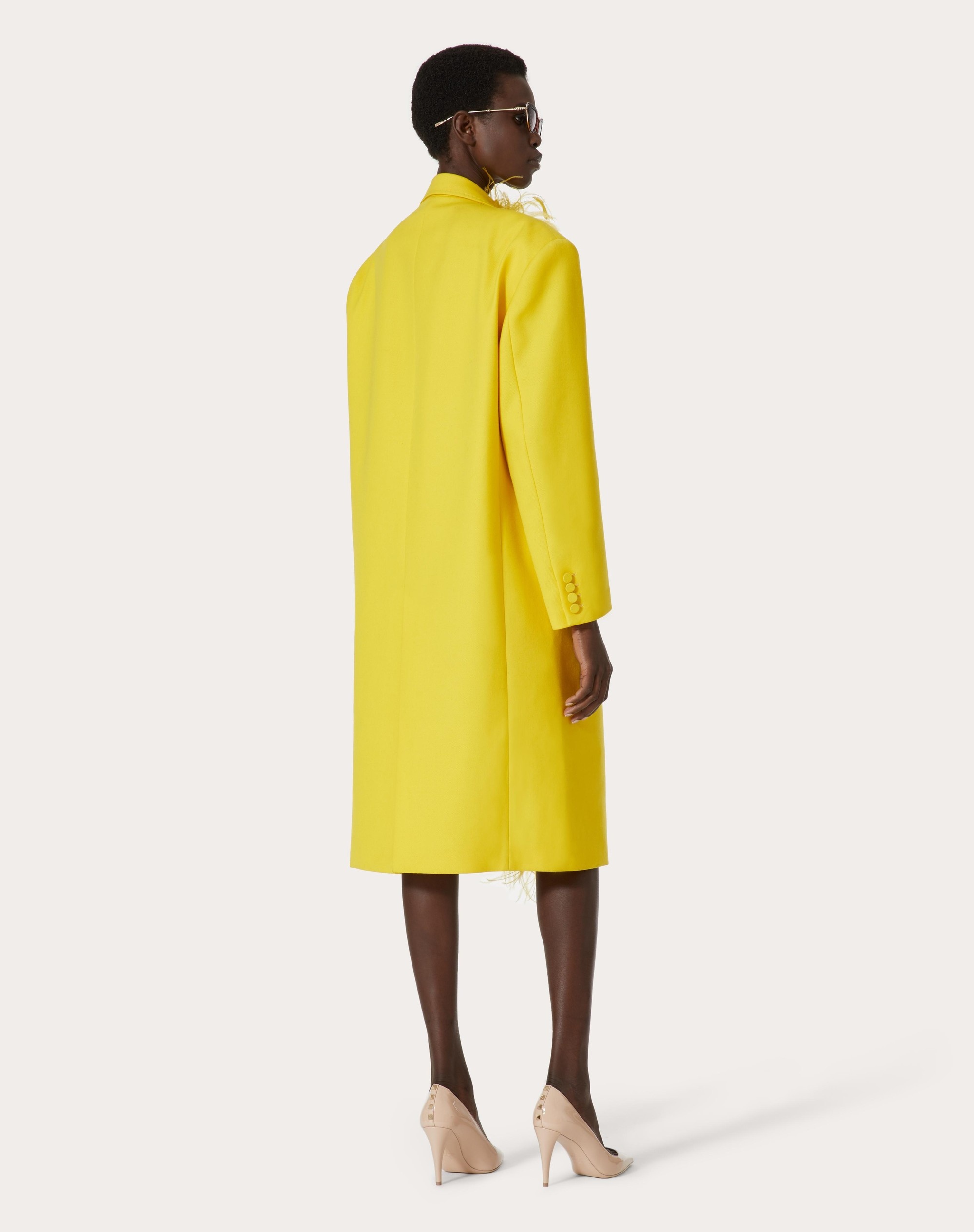 EMBROIDERED DRY TAILORING WOOL COAT - 4