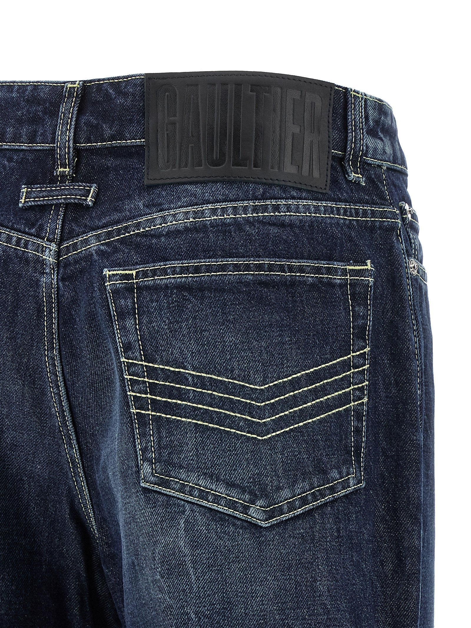 Jean Paul Gaultier Women 'The Blue Cut-Out' Jeans - 4