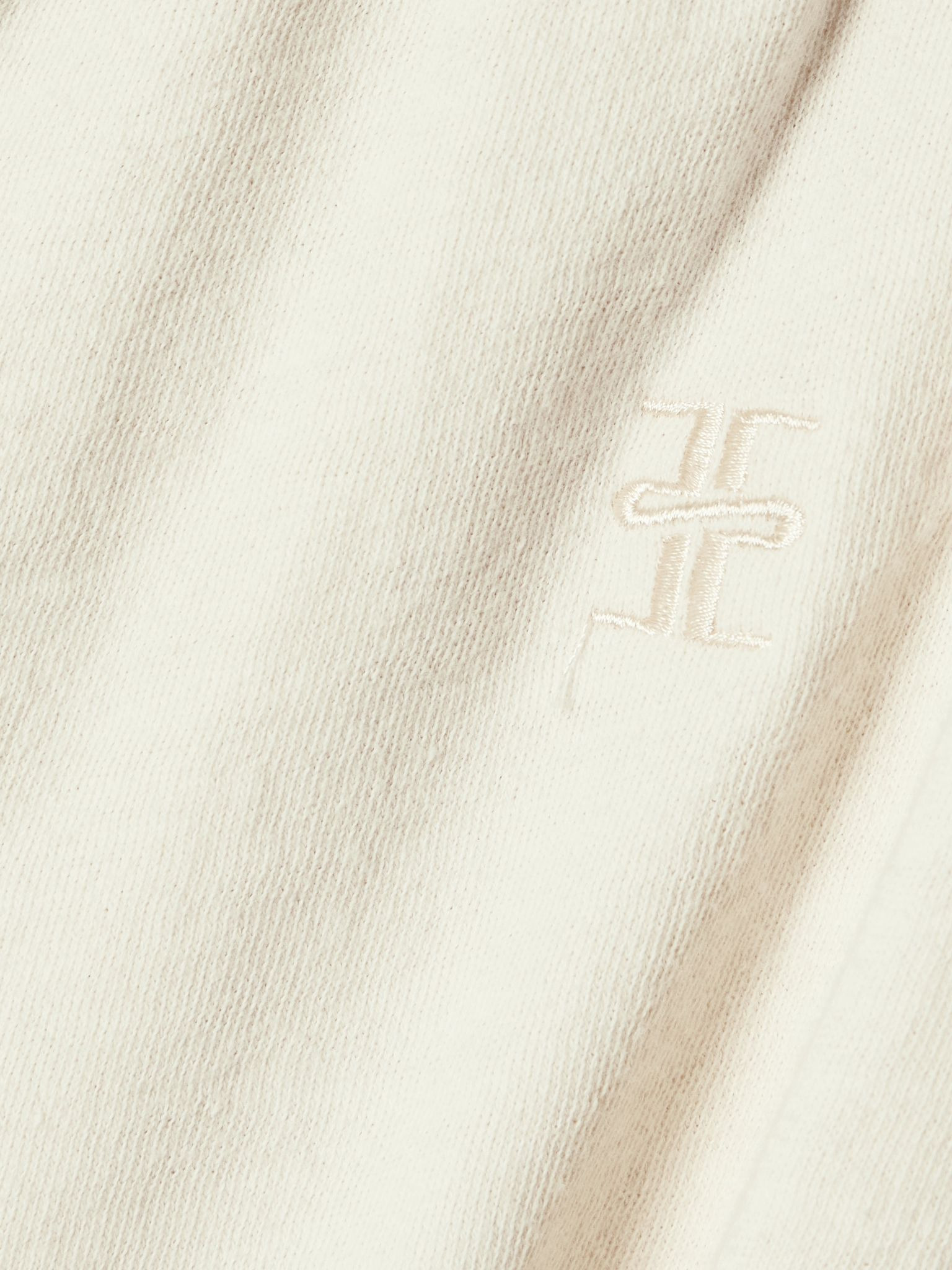 Wide-leg cotton-jersey sweatpants Off-white - 4
