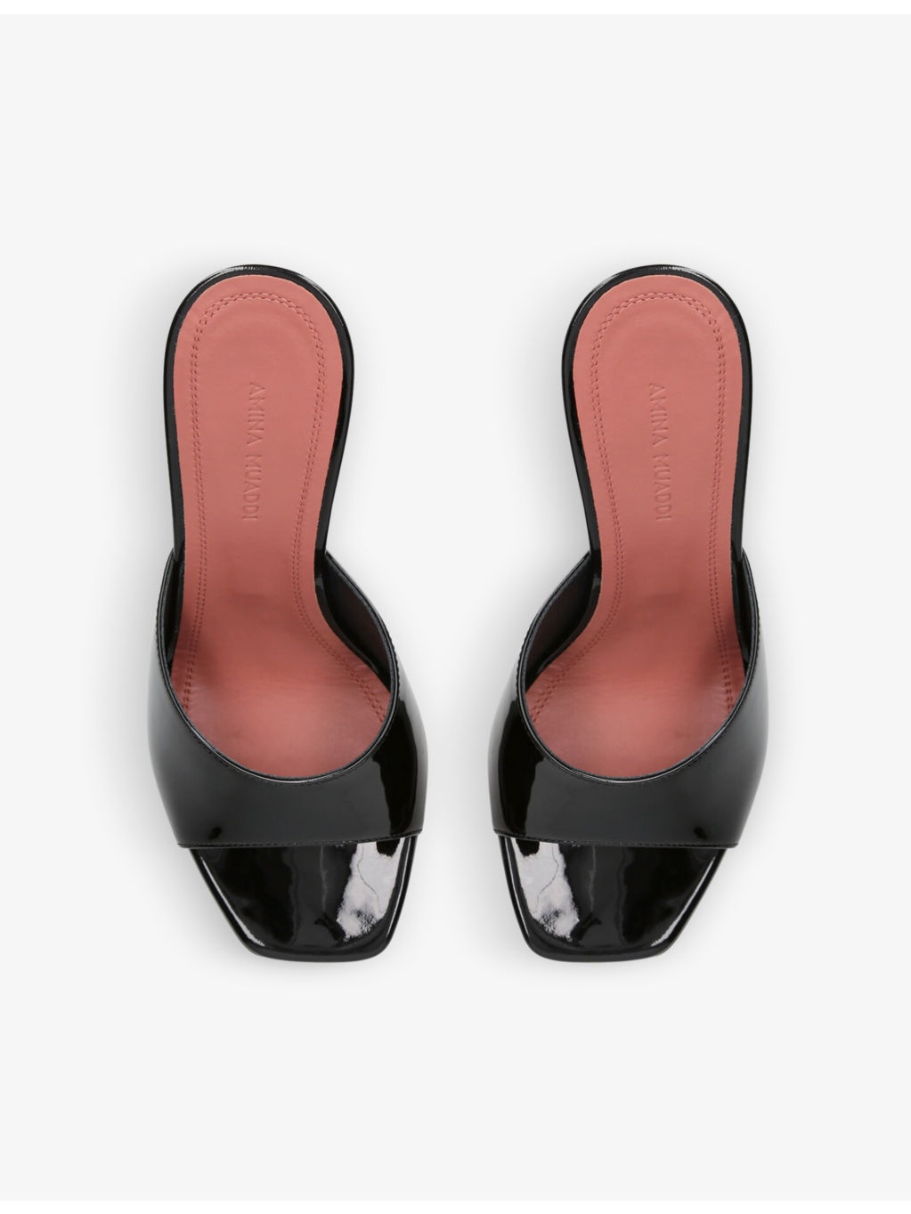 Lupita Glass square-toe PVC heeled mules - 2