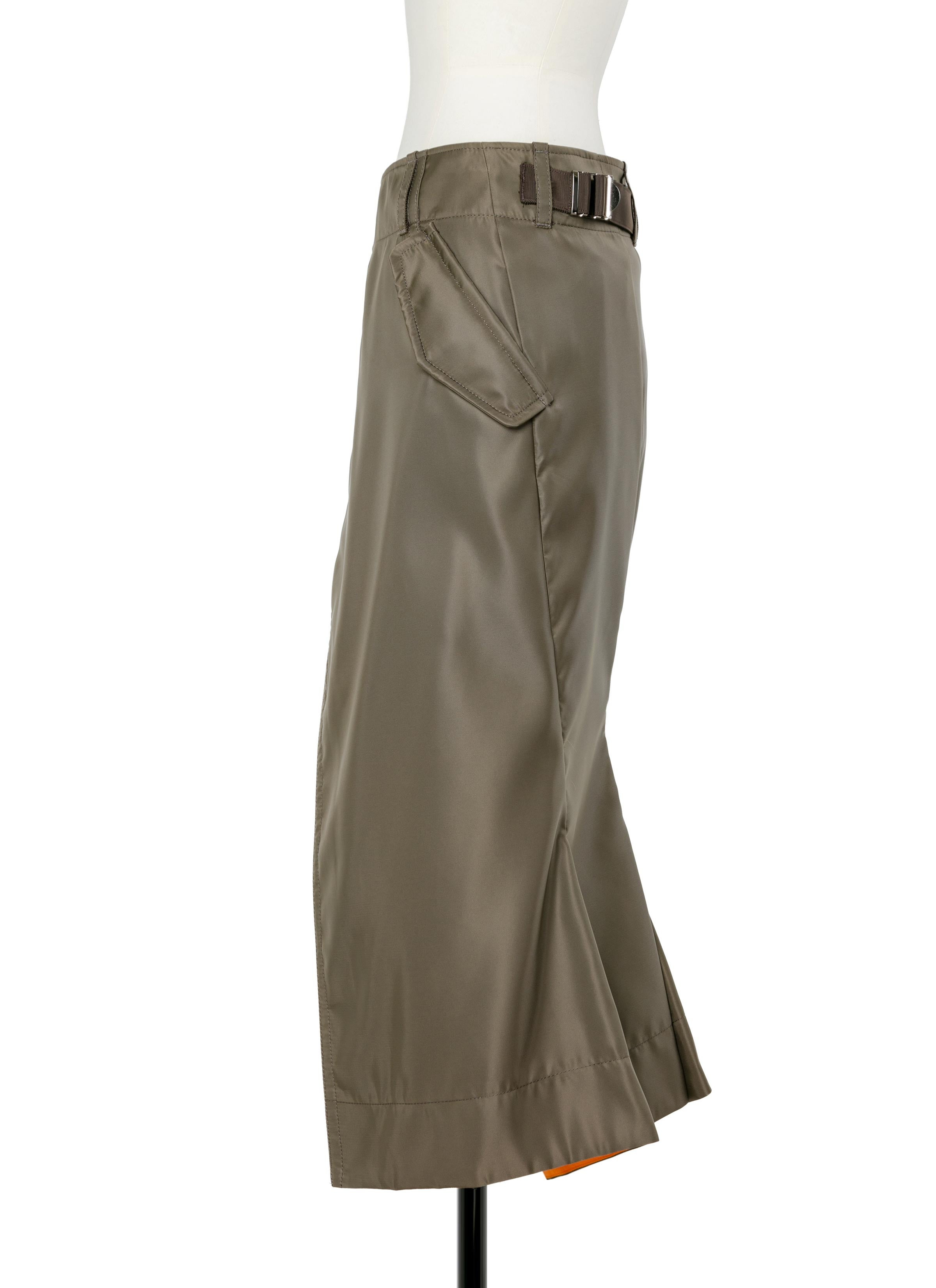 Nylon Twill Skirt - 3