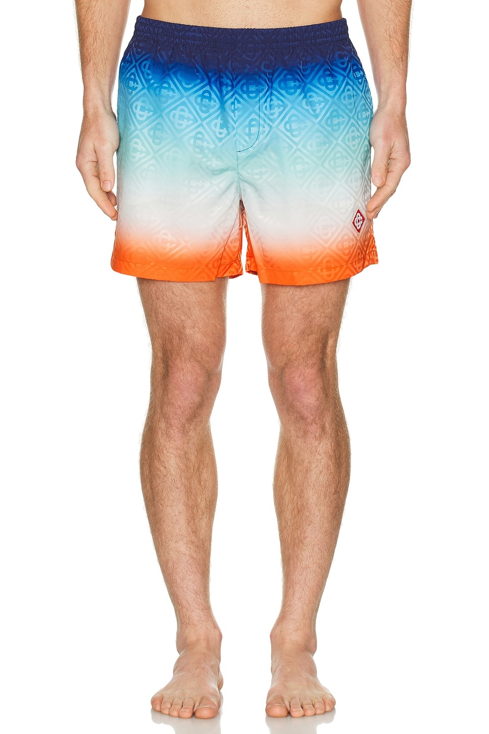 Printed Jacquard Swim Shorts - 5