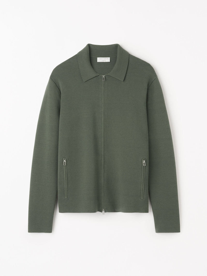 Celyn Wool Blend Zip-up Cardigan 1