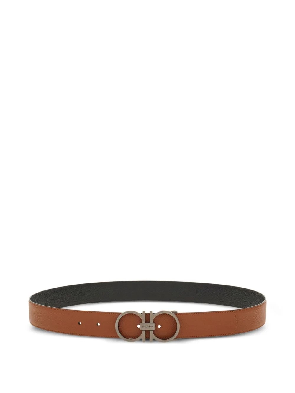 Gancini buckle leather belt - 1