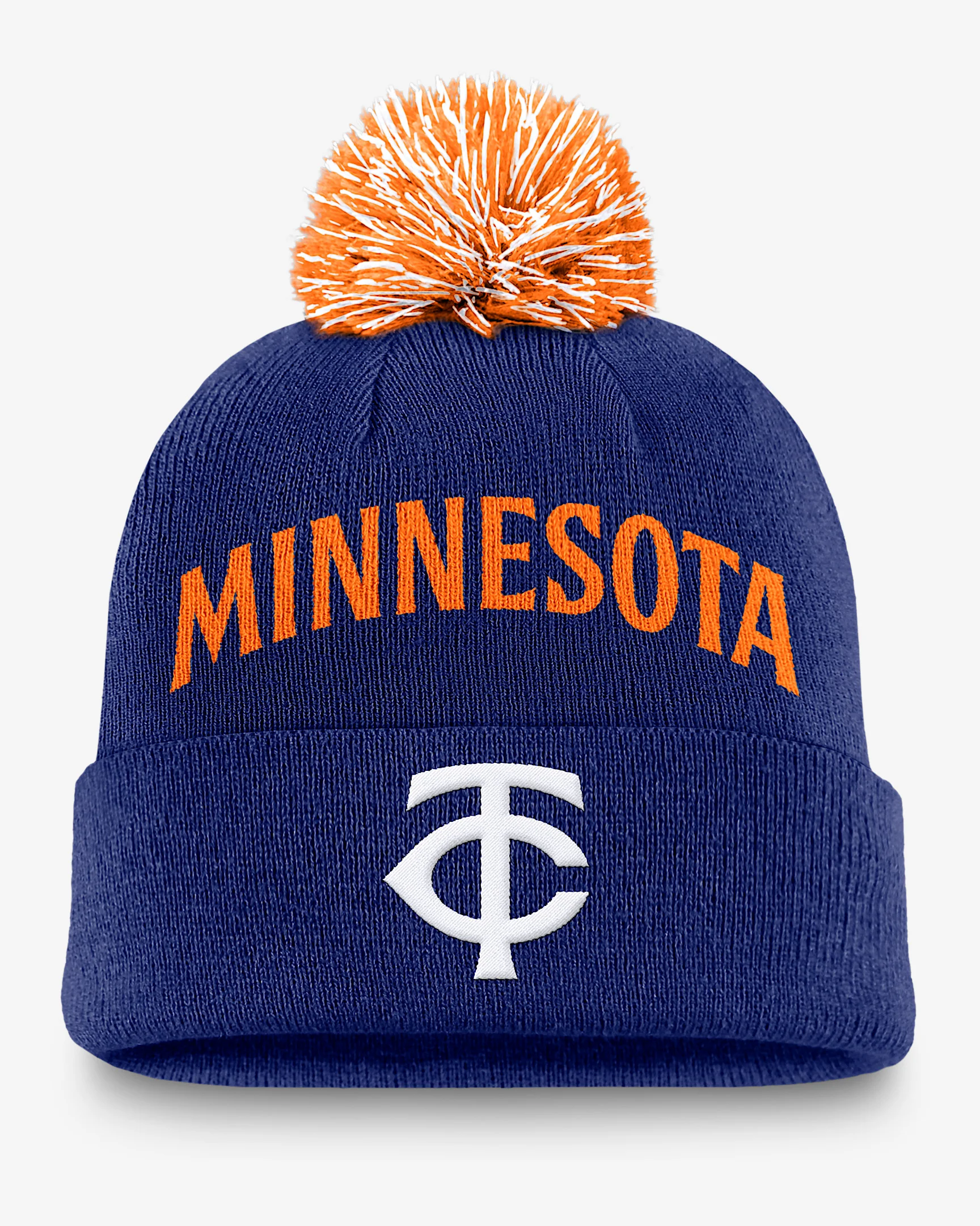 Minnesota Twins Peak Men's Nike MLB Cuffed Pom Beanie - 1