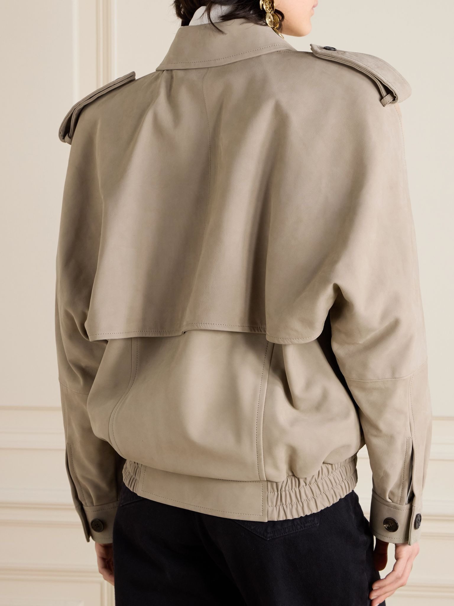 Nubuck jacket Light gray - 4