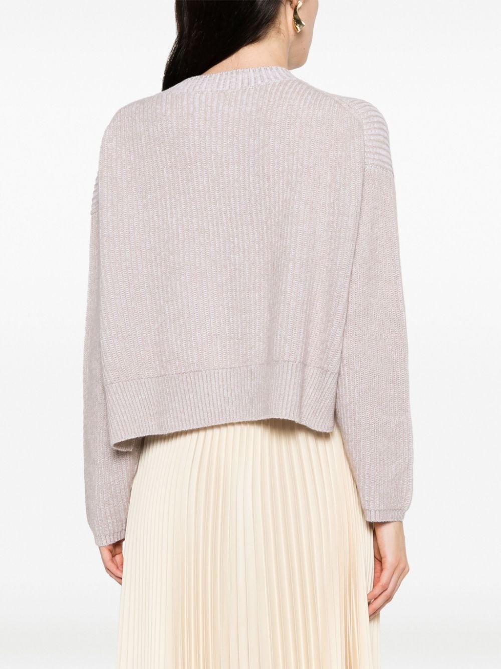 ribbed-knit cashmere jumper - 4