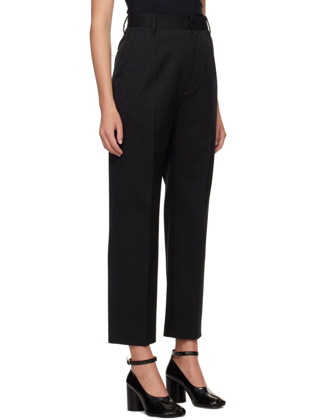Black Three-Pocket Trousers - 2