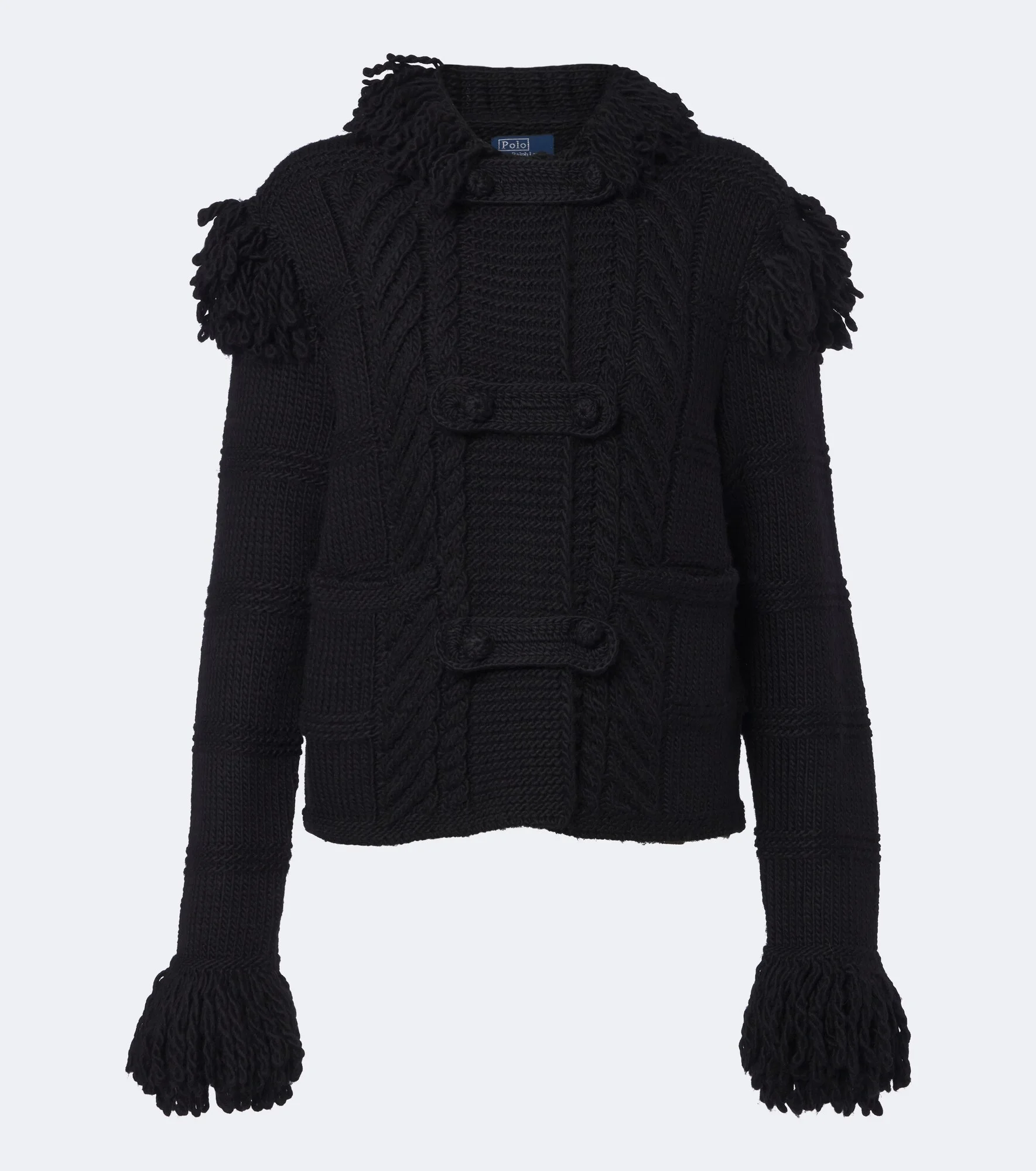 Fringed wool cardigan - 1