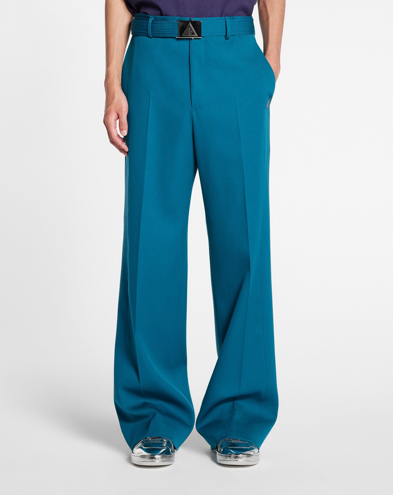 STRUCTURED WIDE-LEG PANTS - 2