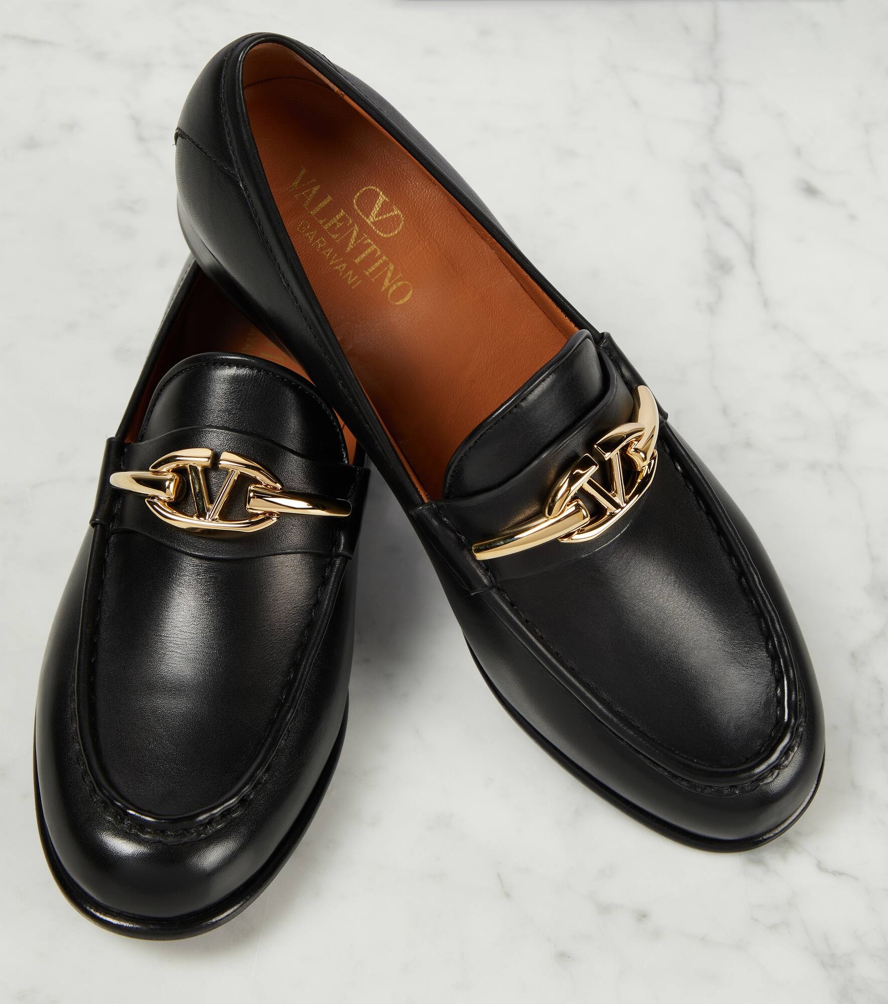 VLogo Signature leather loafers - 6