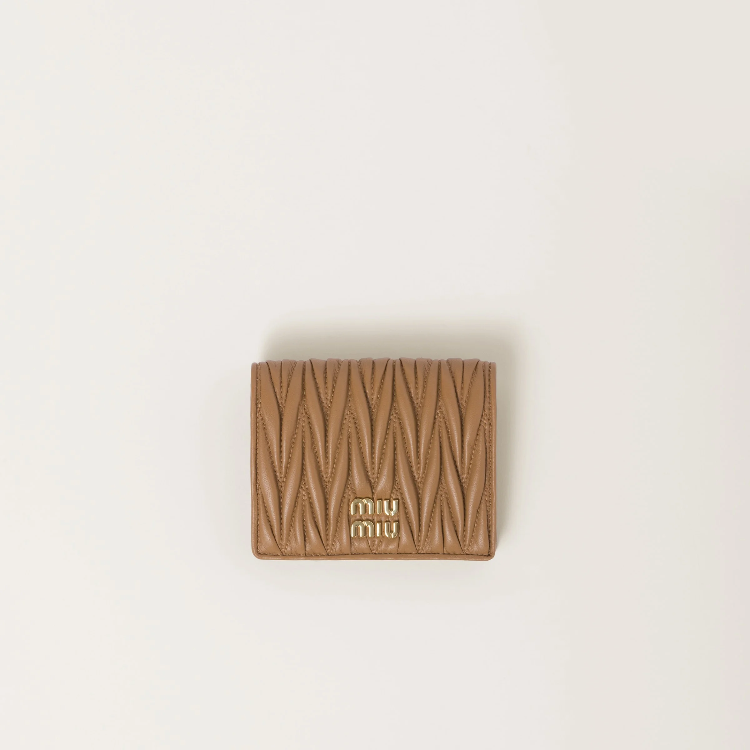 Small matelassé nappa leather wallet - 1