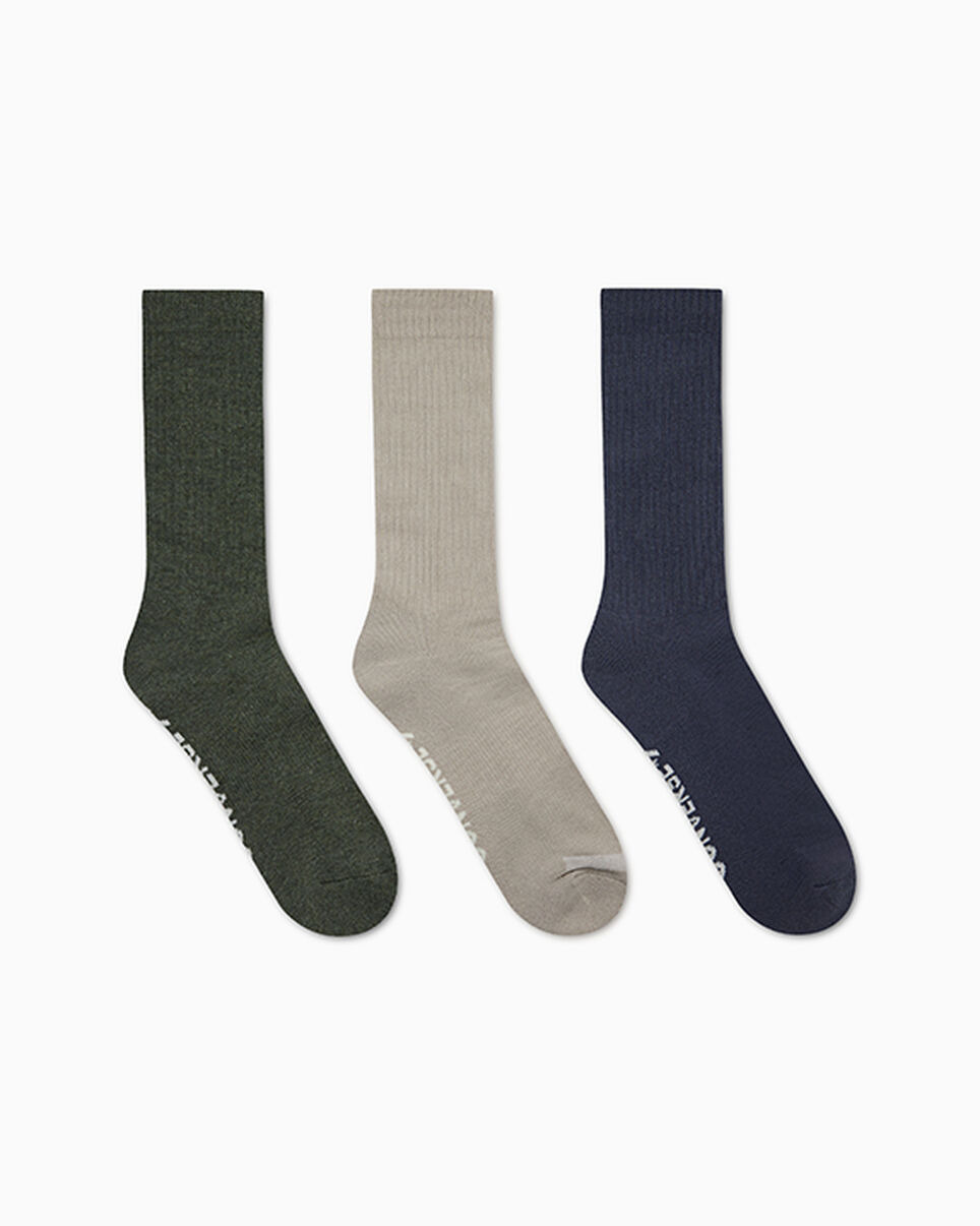 3-Pack Stacked Patch Crew Socks - 2